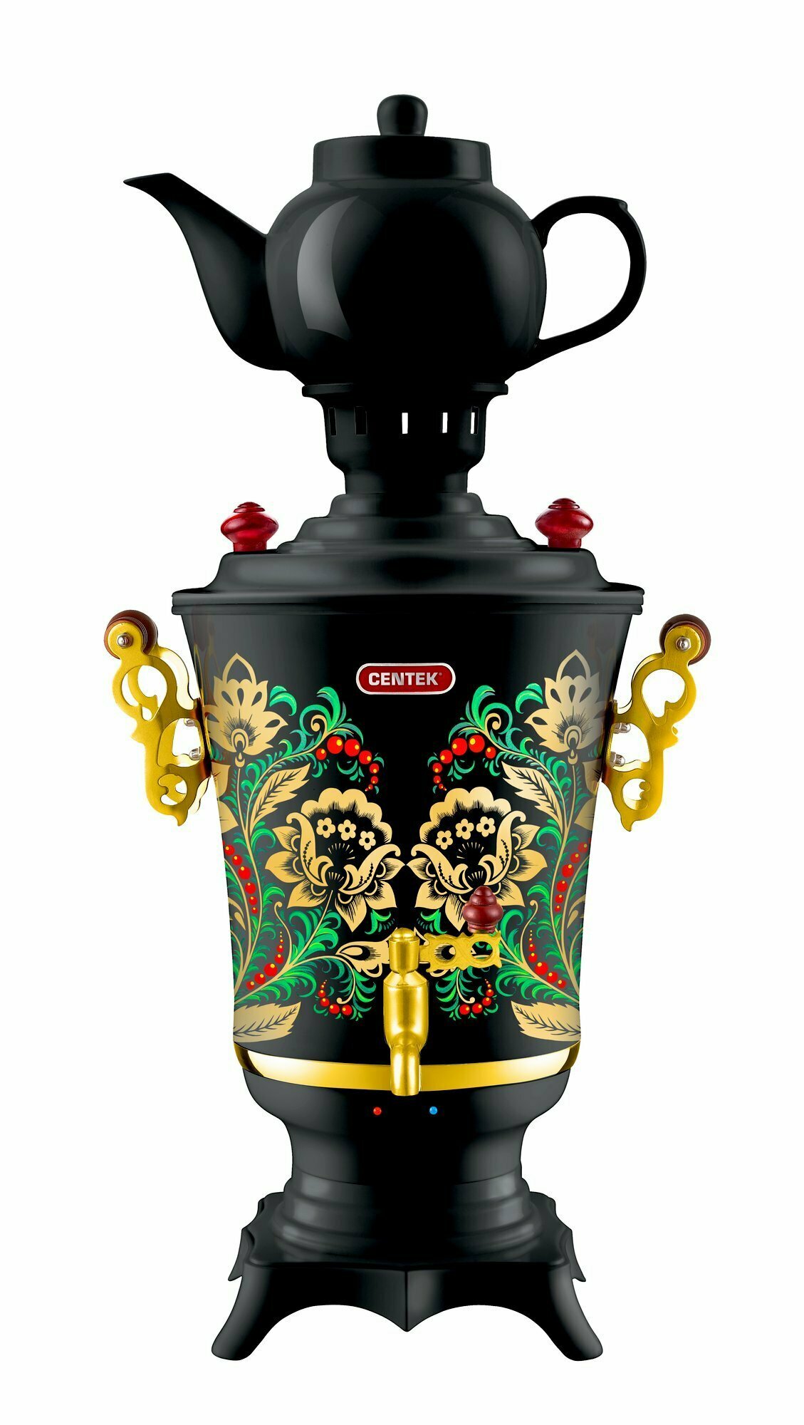 Самовар электрический / 2300 Вт / 4 л / Centek CT-0093 / Хохлома