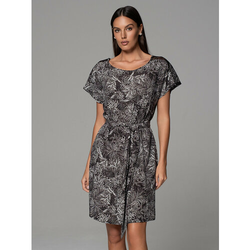 фото Туника mia-amore joline, размер 2xl/3xl, черный, белый