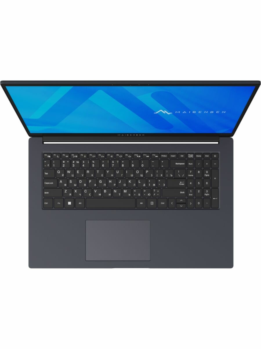 Ноутбук MAIBENBEN Medio M17A M17A-R758UMF1SLURE3 (17.3", Ryzen 7 5825U/ 16 ГБ/ SSD 512 ГБ/ Radeon Graphics) Синий - фото №4