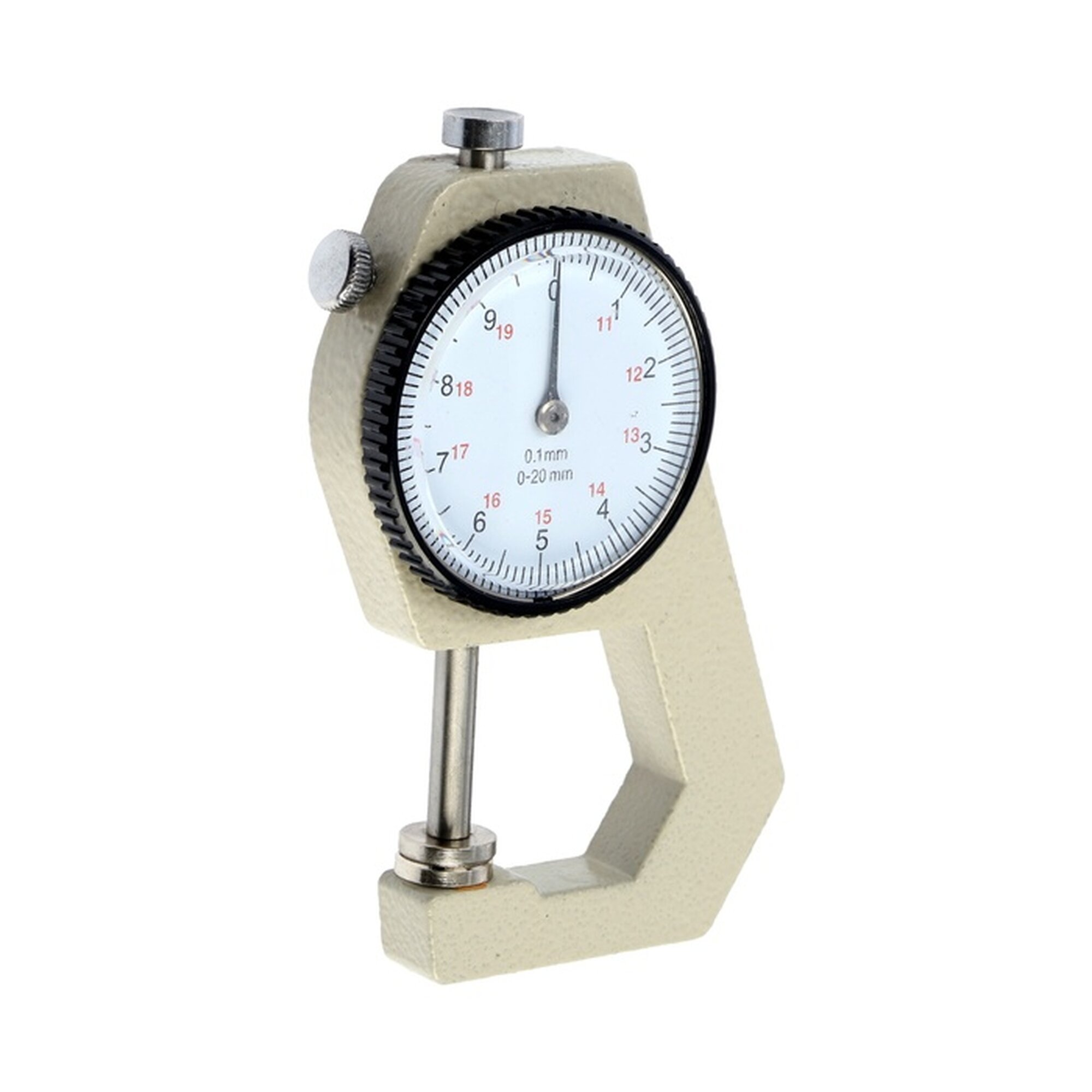 Толщиномер тундра металлический диапазон 0-20 мм шаг измерения 0.001 мм