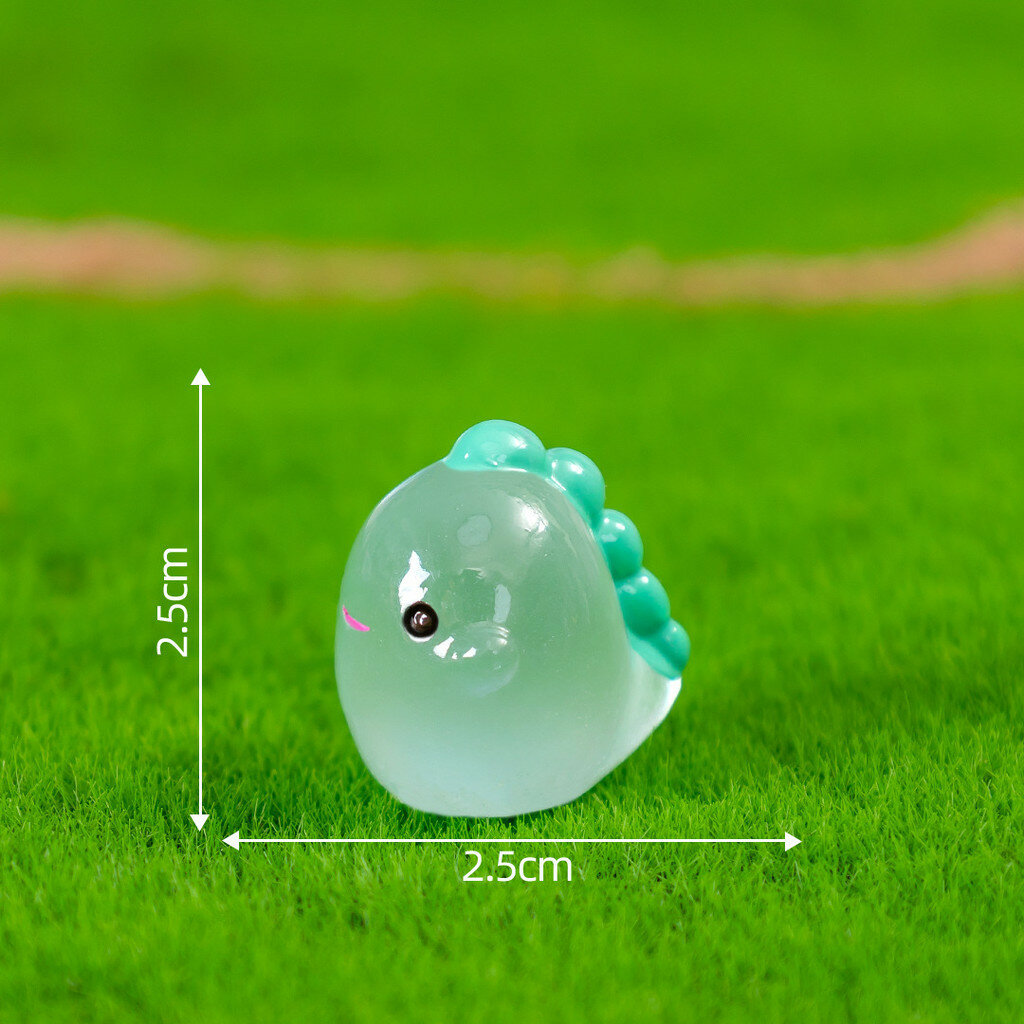 Мини-динозавр статуи бренд не указан мини серия из смолы пластиковые украшения для ландшафта зеленый