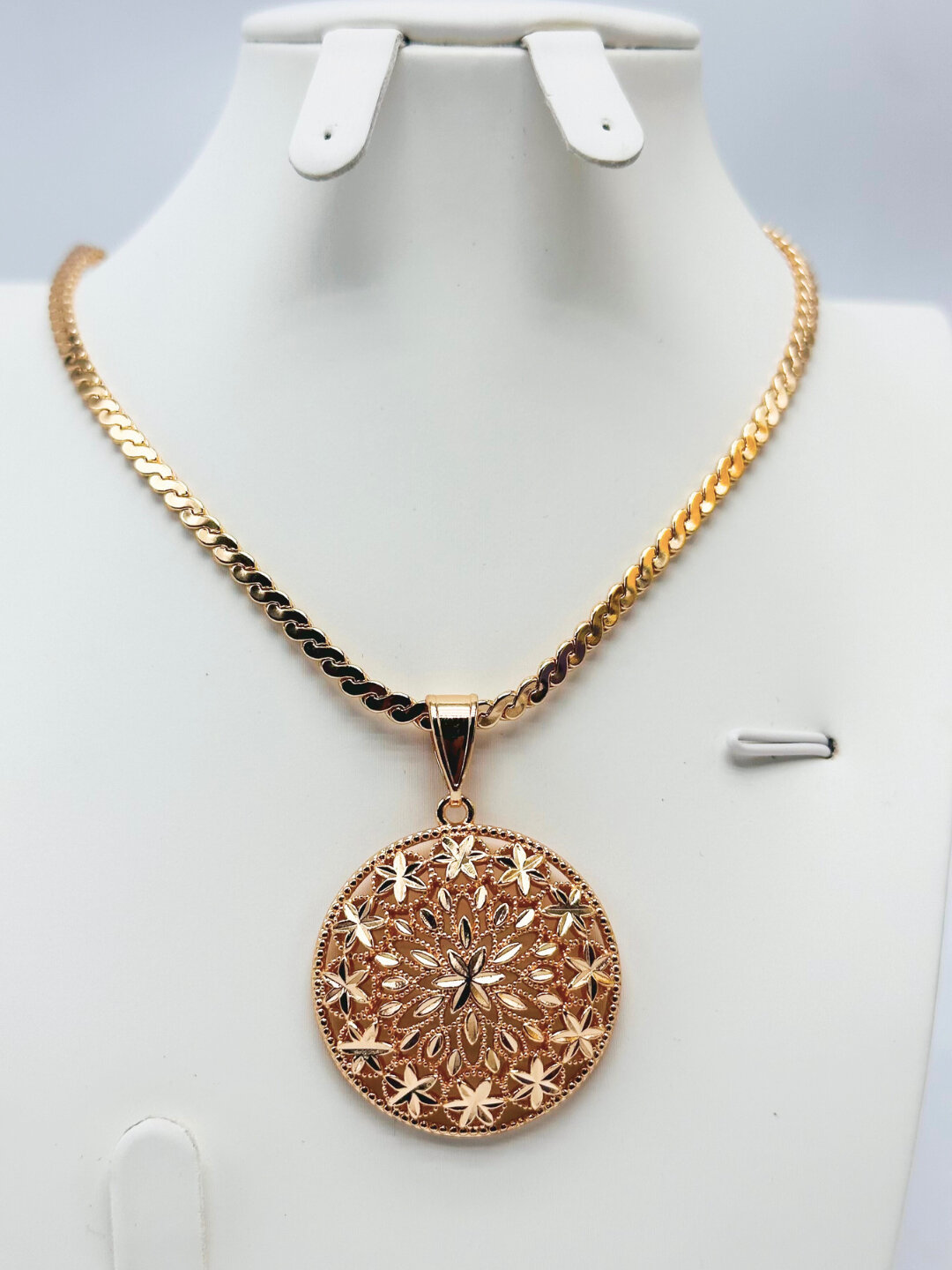 Бусы, длина 25 см, желтый — фото 1