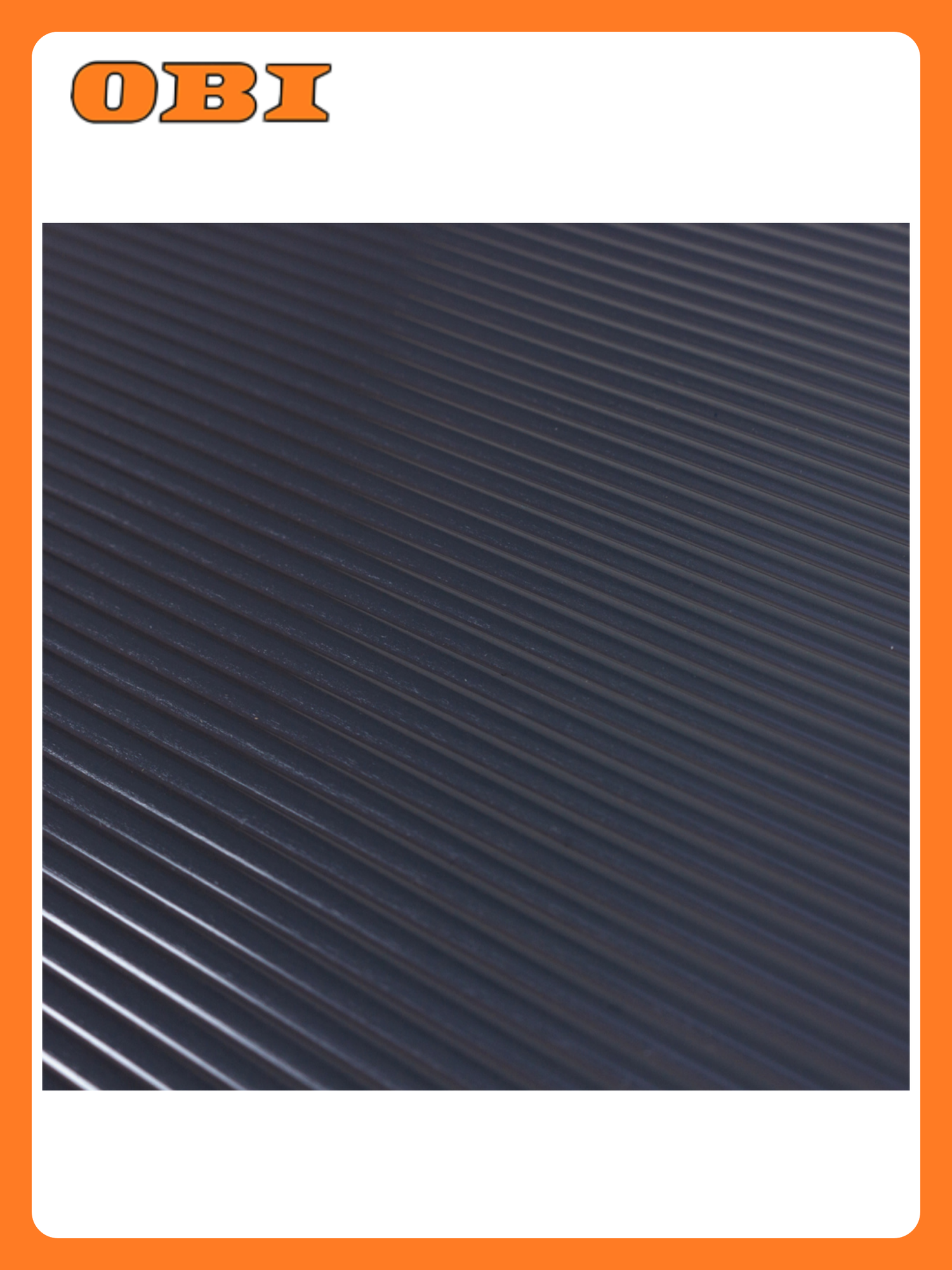 Коврик Joy Home AntiSlip 50x150 см PEVA серый с полосками