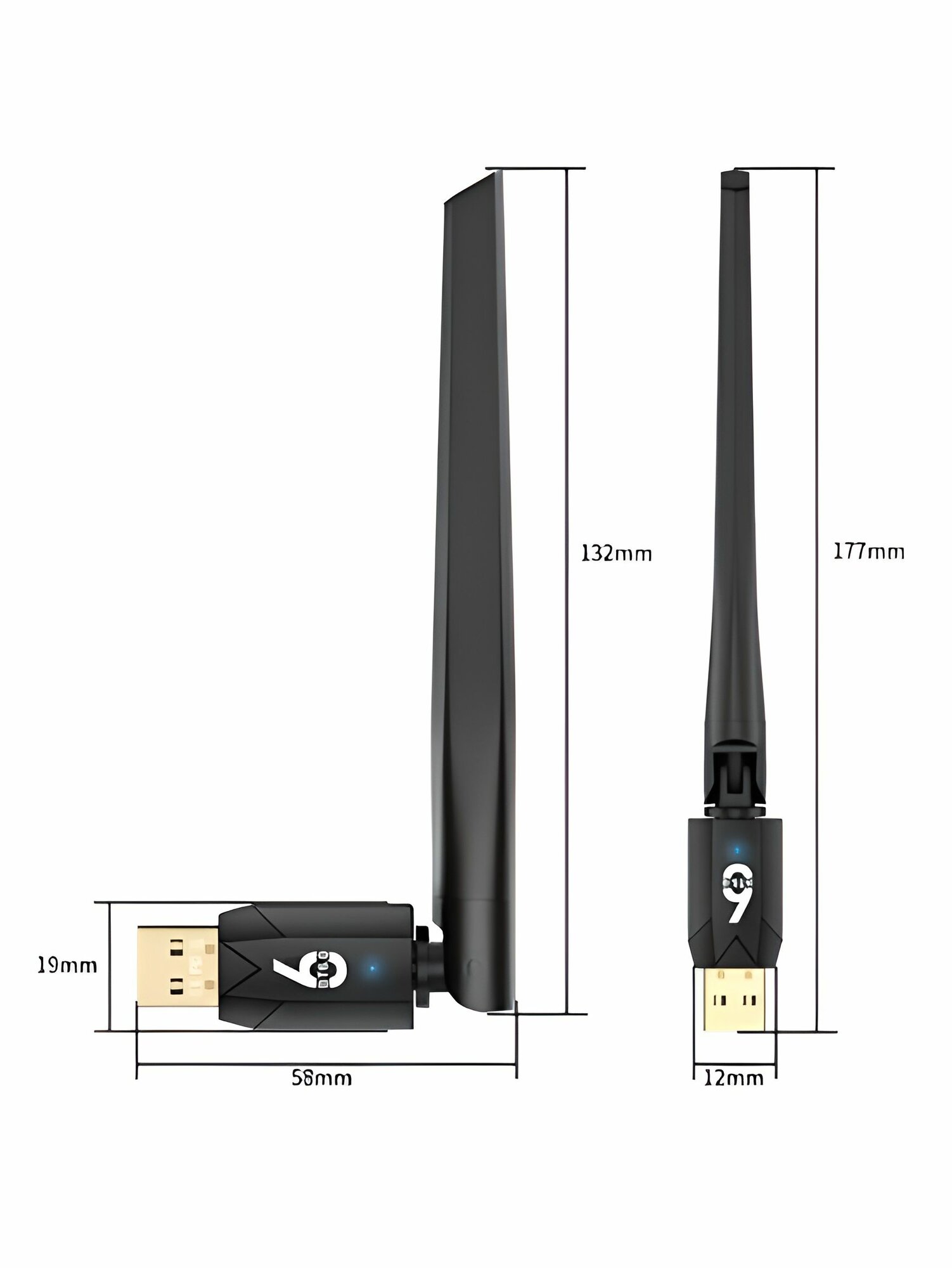 Bluetooth 6.0 адаптер для ПК, ноутбука, компьютера, наушников / Блютуз адаптер для ПК — фото 1