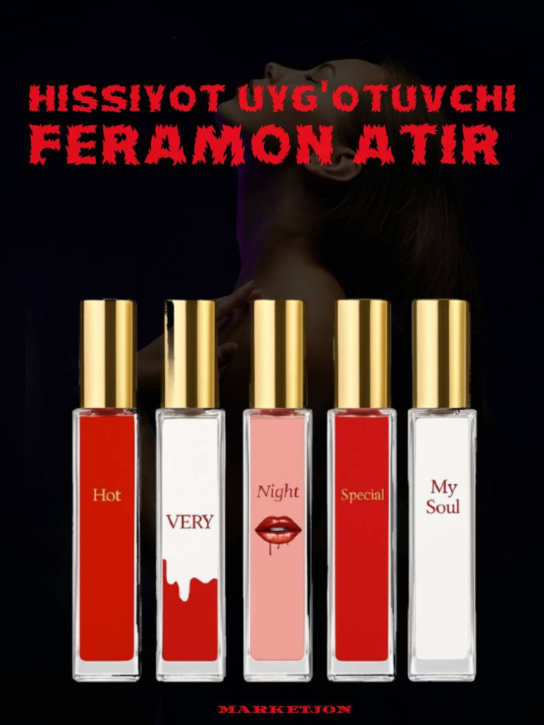 Lady pheramon nabor, pheramon perfumes, 5 штук pheramon, Lady perfume, 10 ml, — фото 1