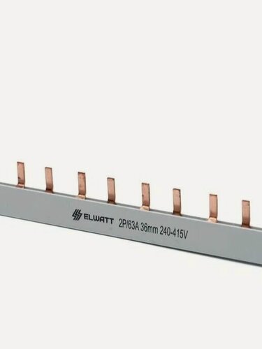 Изображение товара Шина соединительная Elwatt PIN, 2 полюса, 12 контактов, 63А, 22см