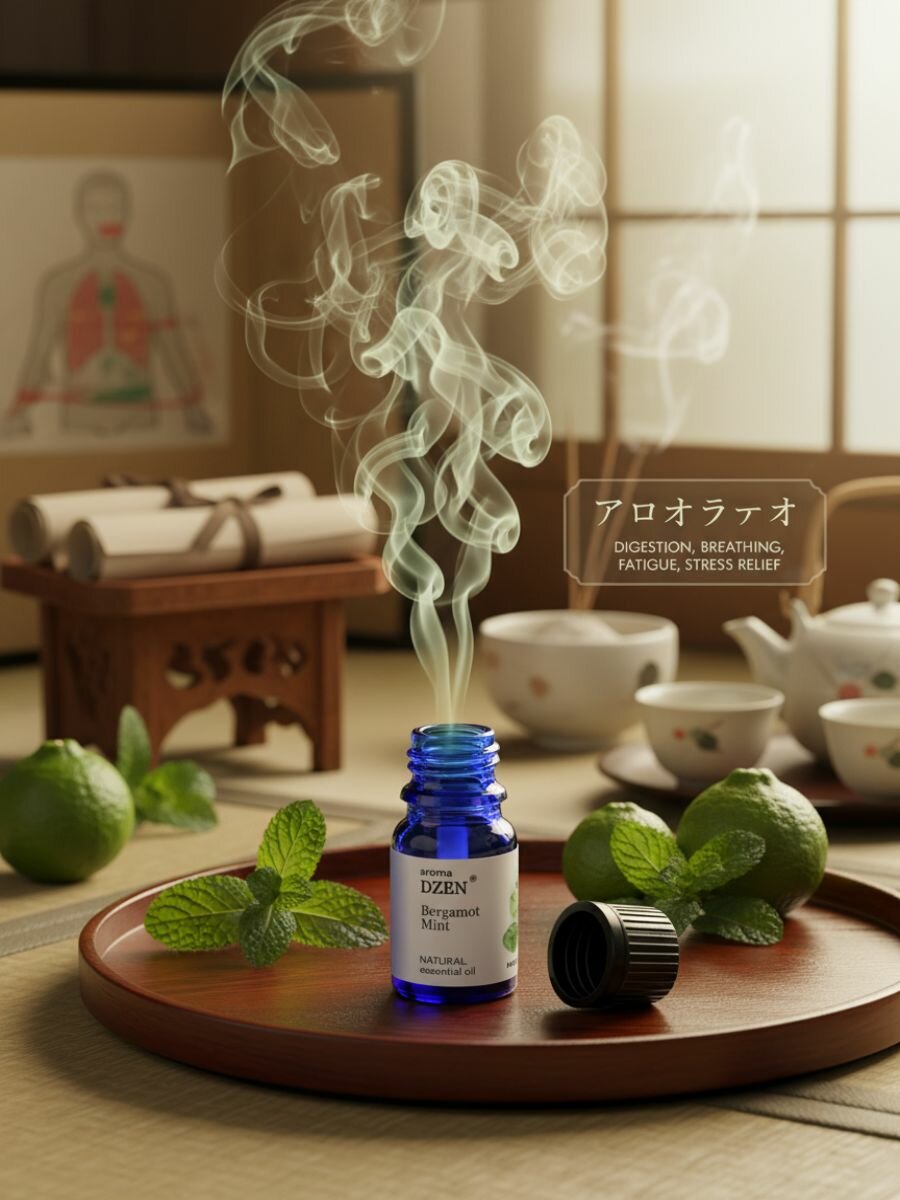 Эфирное масло Мята Бергамотная Aroma Dzen 5 мл для ароматерапии, бани, йоги — фото 1