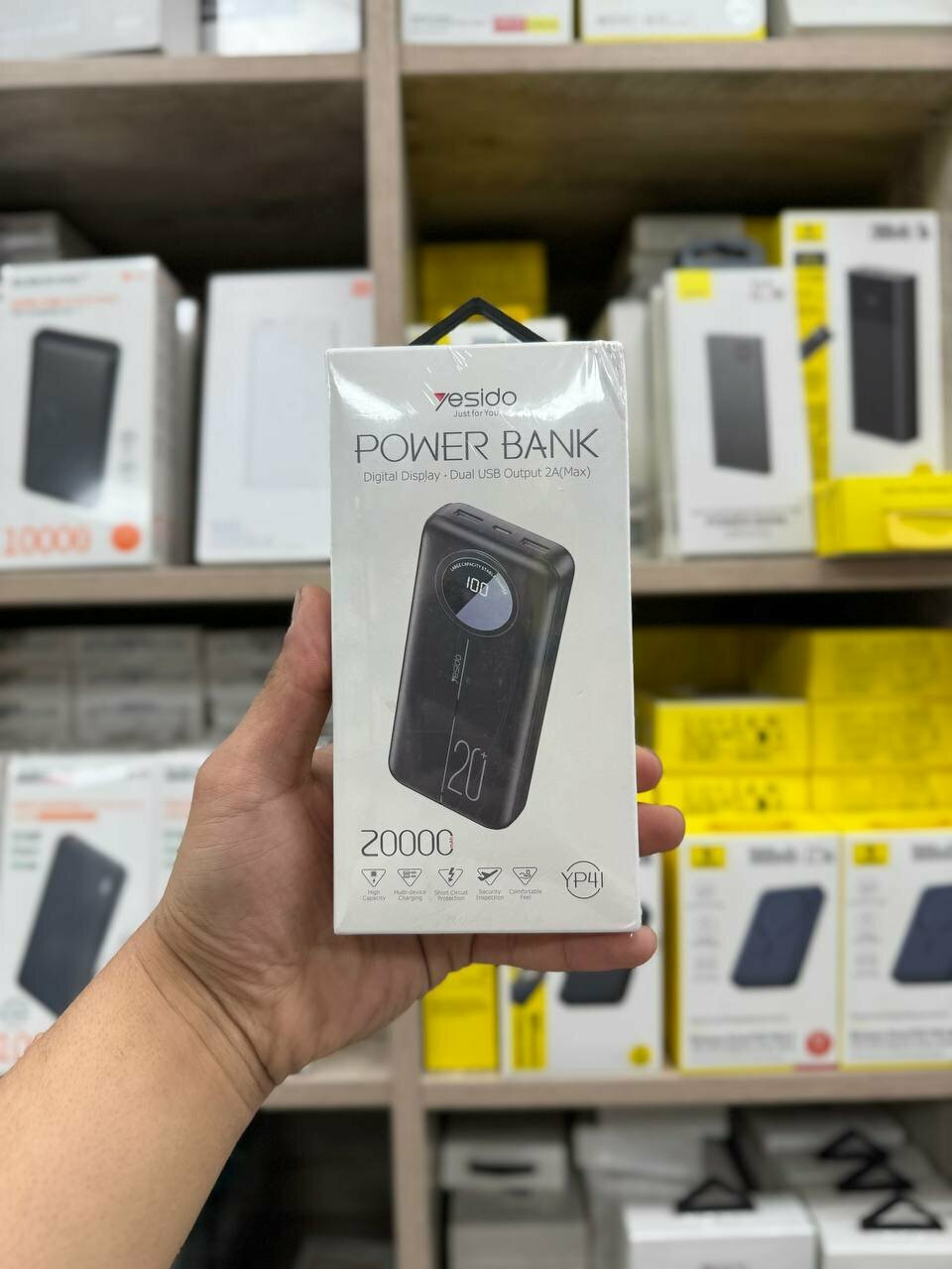 Внешний аккумулятор Yesido YP41 20000mAh YP41 Двойной USB-выход 2А