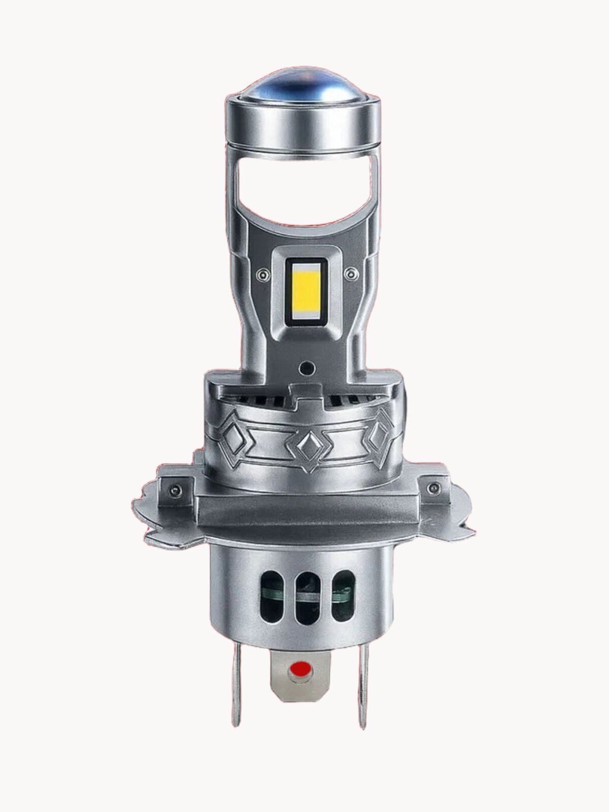 Мини линзы Bi-LED H7, светодиодные лампы автомобильные, 6500K, яркий белый свет, ближний и дальний свет, комплект 2 шт