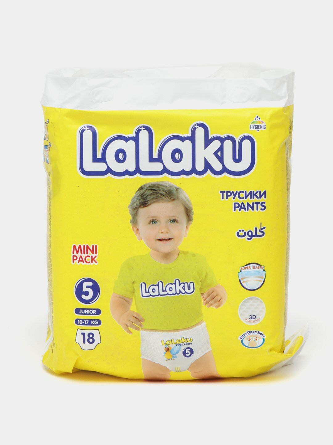 Детские трусики-подгузники Lalaku, размер 5, 10-17 кг, комфорт и надежная защита