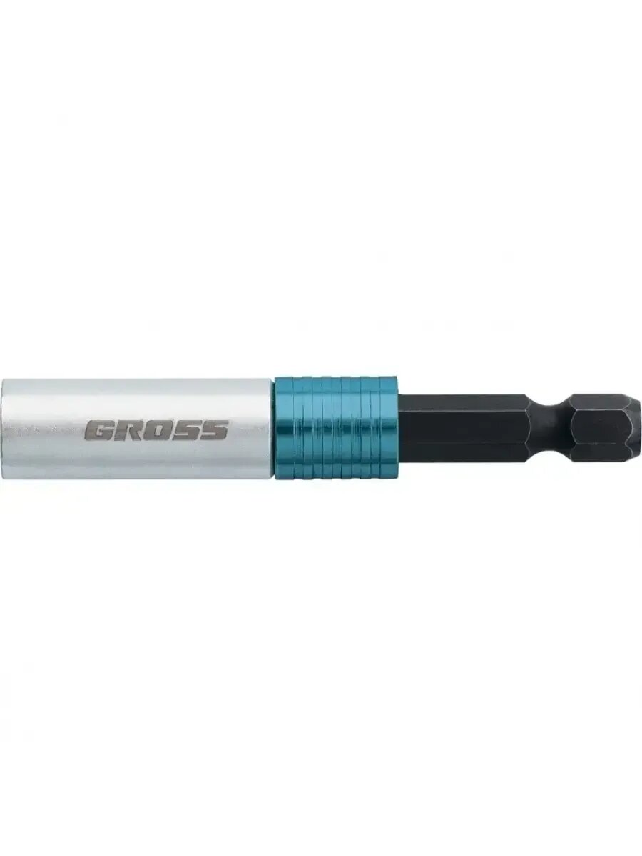 Адаптер для бит магнитный с держателем, 1/4", GROSS 11615 — фото 1