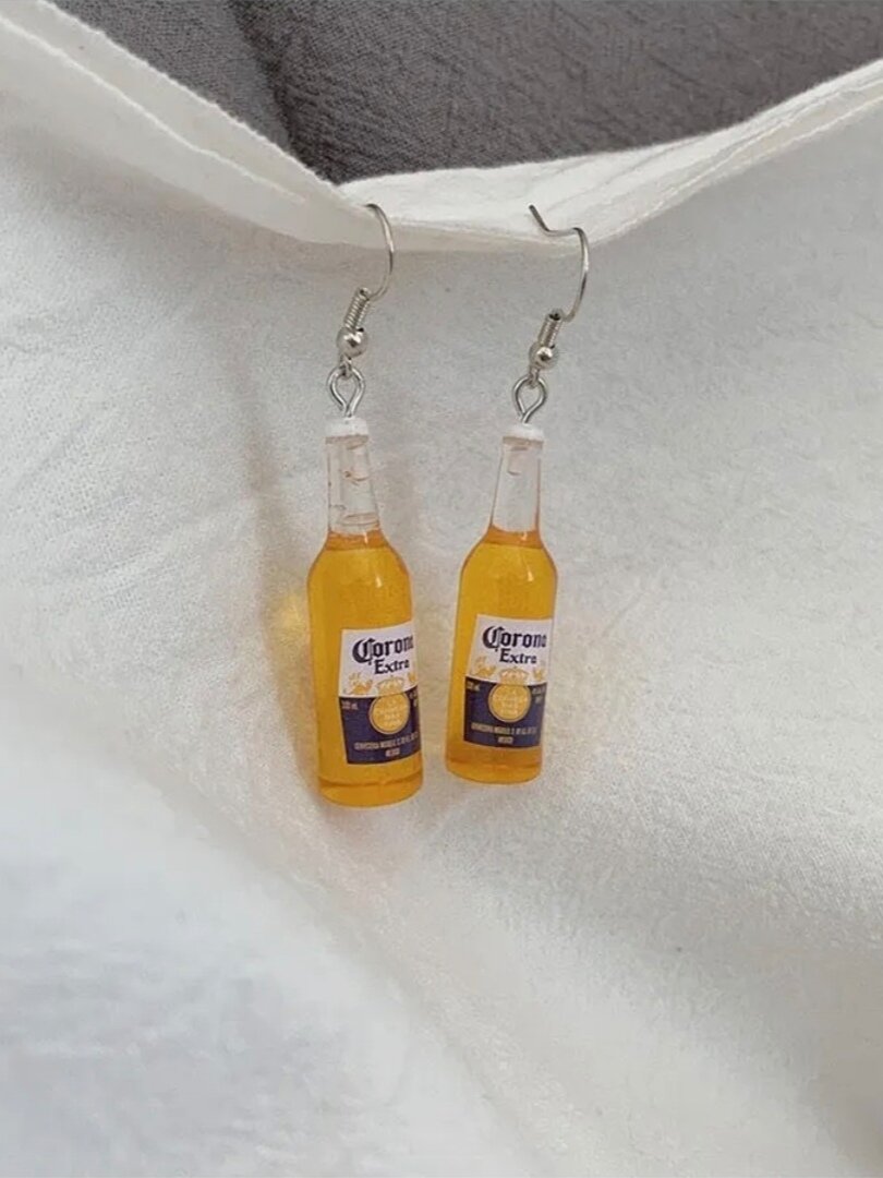 Серьги с подвесками GH, размер 49 мм, Желтый — фото 1