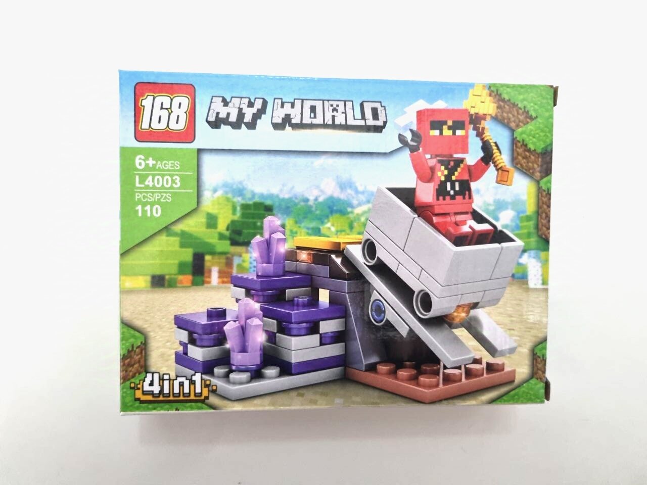 Детский конструктор My world майнкрафт совместим с лего, pcs110