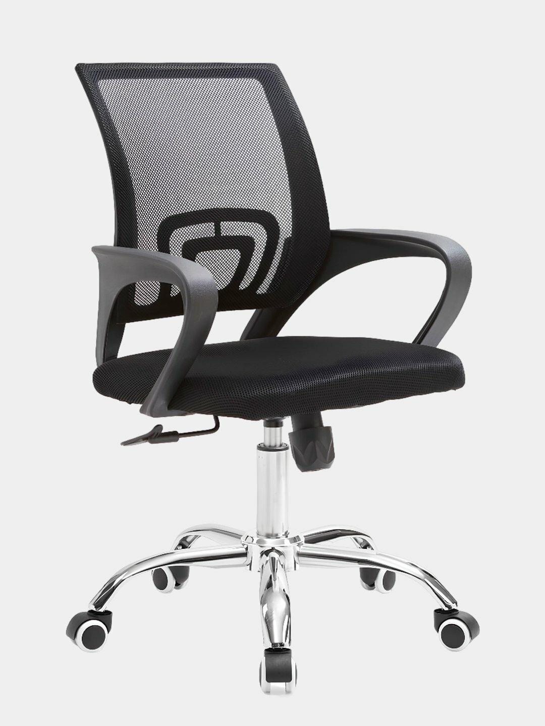 Офисное кресло Solo chrome, обивка сетка + ткань, крестовина металл