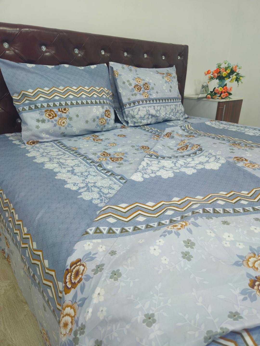 Постельное белье "плант", хлопок, двуспальное, гипоаллергенное — фото 1