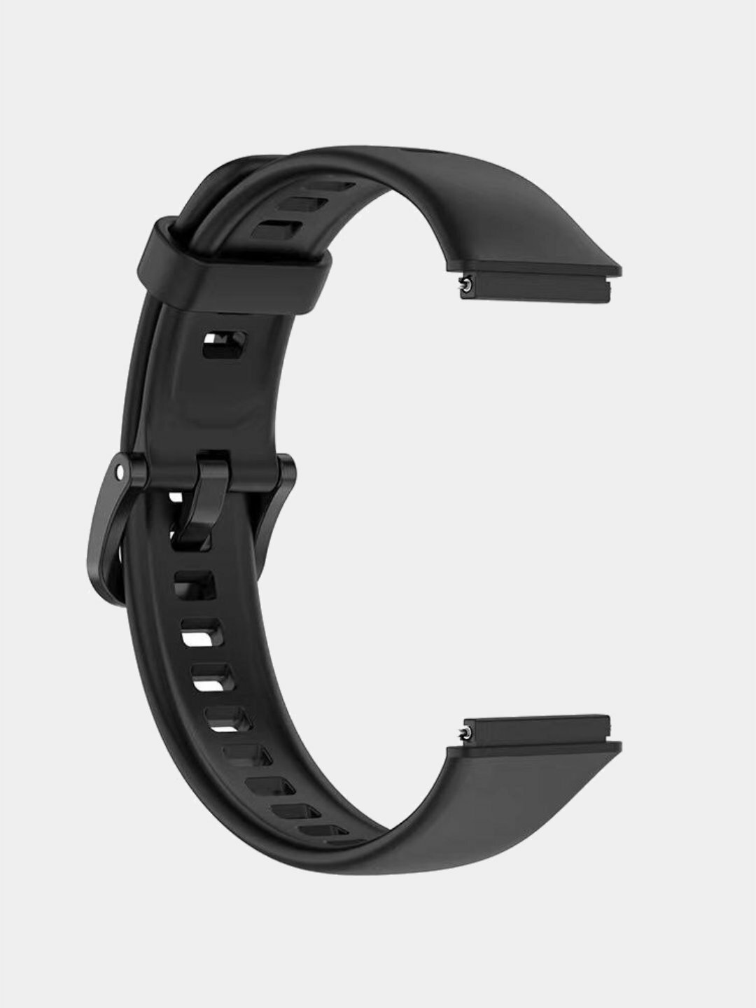 Силиконовый ремешок для Huawei Band 8, 9, 10 — прочный, мягкий и удобный, черный
