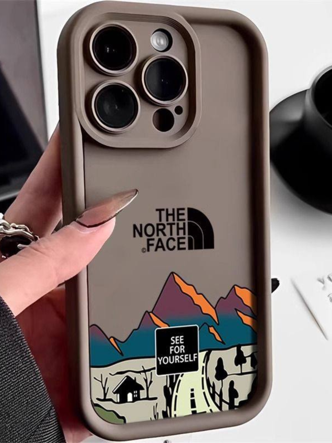 Чехол для iPhone 15 Pro Max, накладка, искусственная замша, soft touch, для 15 Pro Max