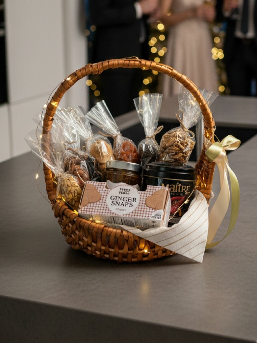 Корзина с орехами и сухофруктами "Восточная" / Подарочный набор для женщин