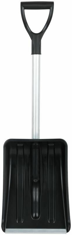 Лопата для уборки снега «Актив-Авто» 365х260х900мм укороченный съемный алюм. черенок; пластик. 68106