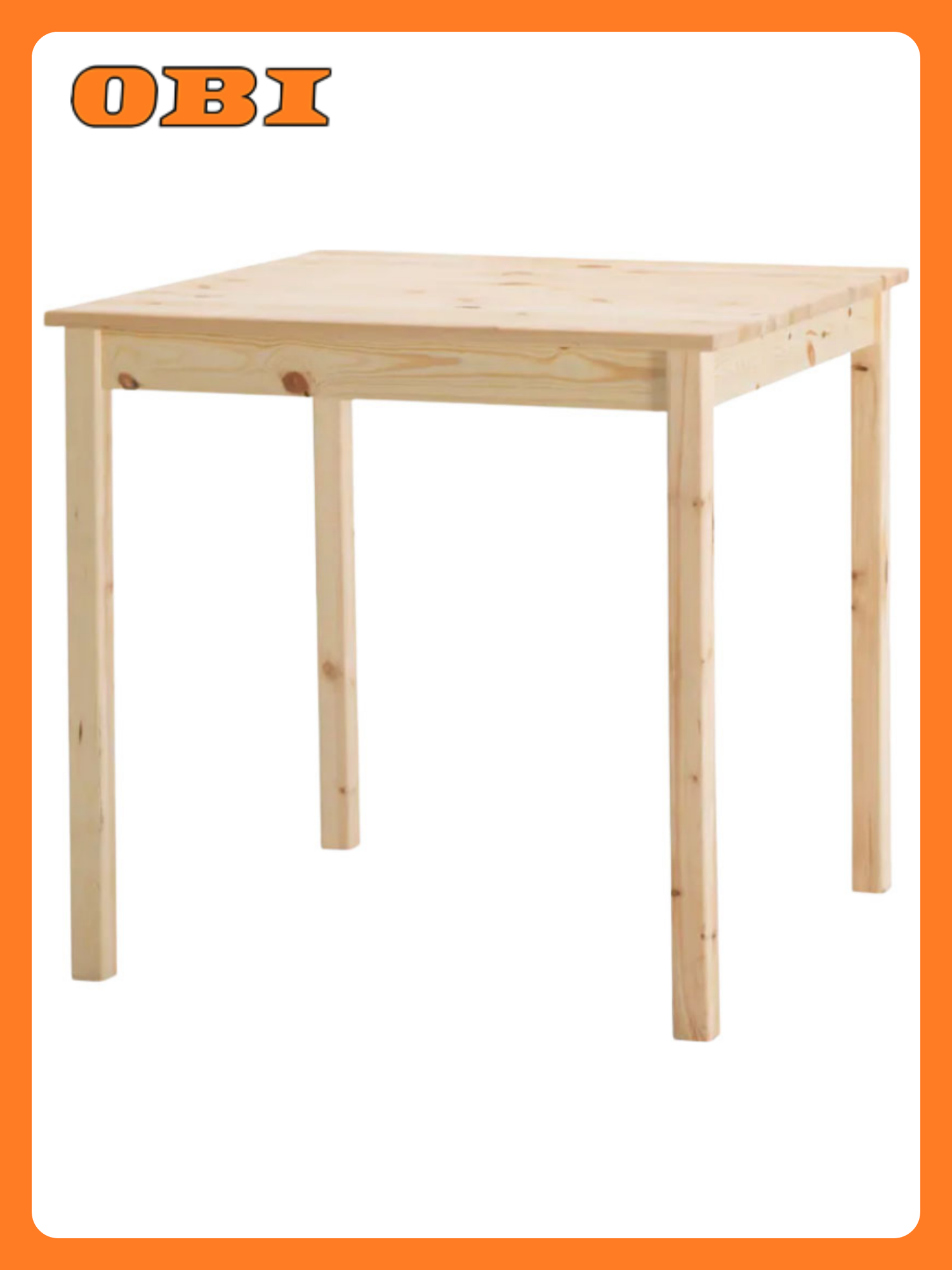 Обеденный стол икеа "сосна" массив дерева 75х75х73 см бежевый