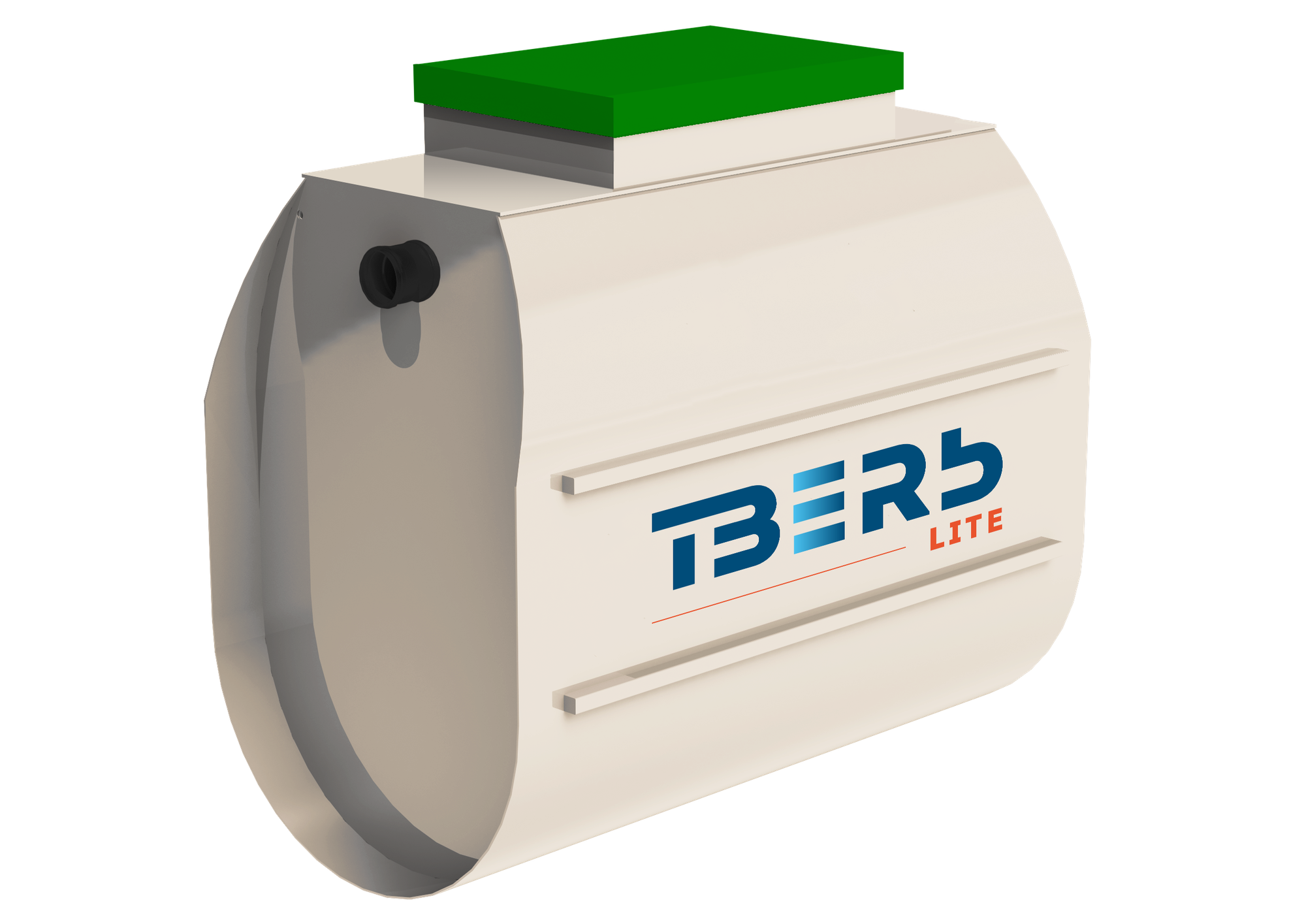 Тверь Лайт 1.2Н - станция биологической очистки в горизонтальном исполнении компрессорная принудительная