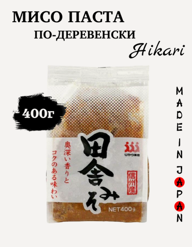 Изображение товара Мисо паста по-деревенски Хикари основа кулинарной традиции 400 г, Япония