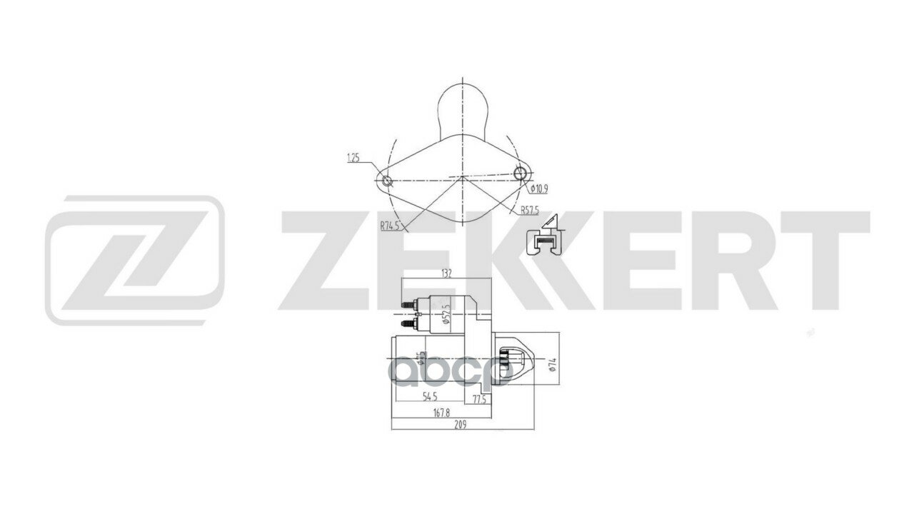 Стартер Geely MK 08- Zekkert арт. an-1100