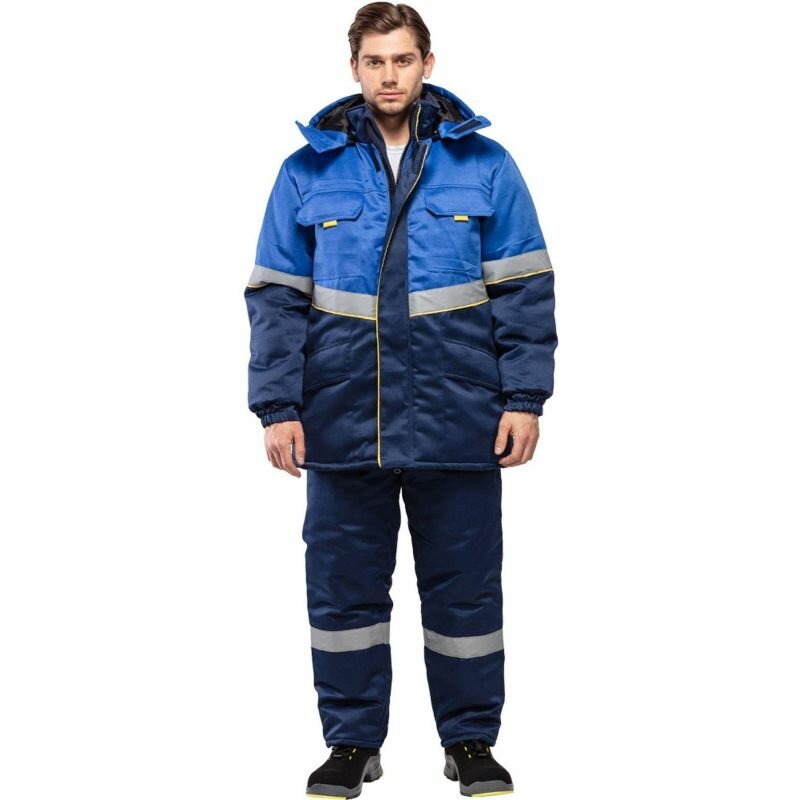 Куртка рабочая зимняя з43-КУ вас/син р.60-62/182-188 (серия З)