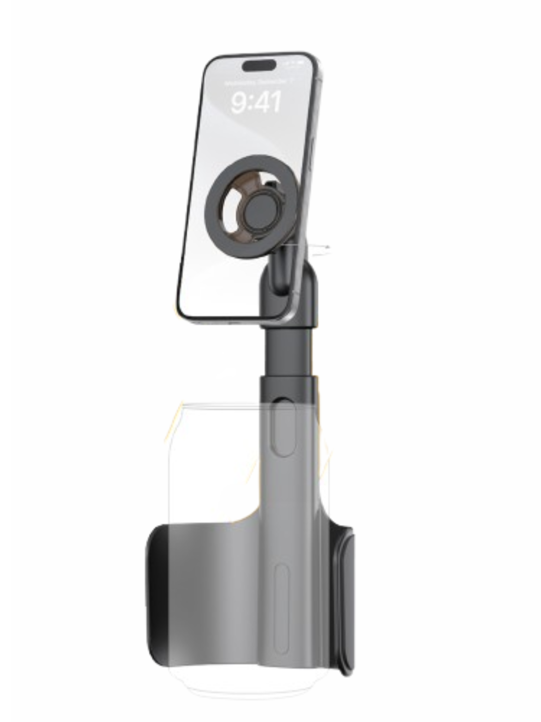 Держатель для авто 2-в-1, расширяемый, с магнитным держателем для телефона, 1 шт.