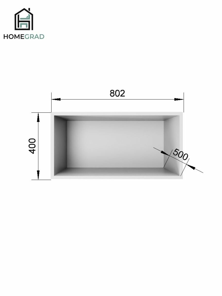 Антресоль для шкафа Fiesta 80 см, Белая — фото 1