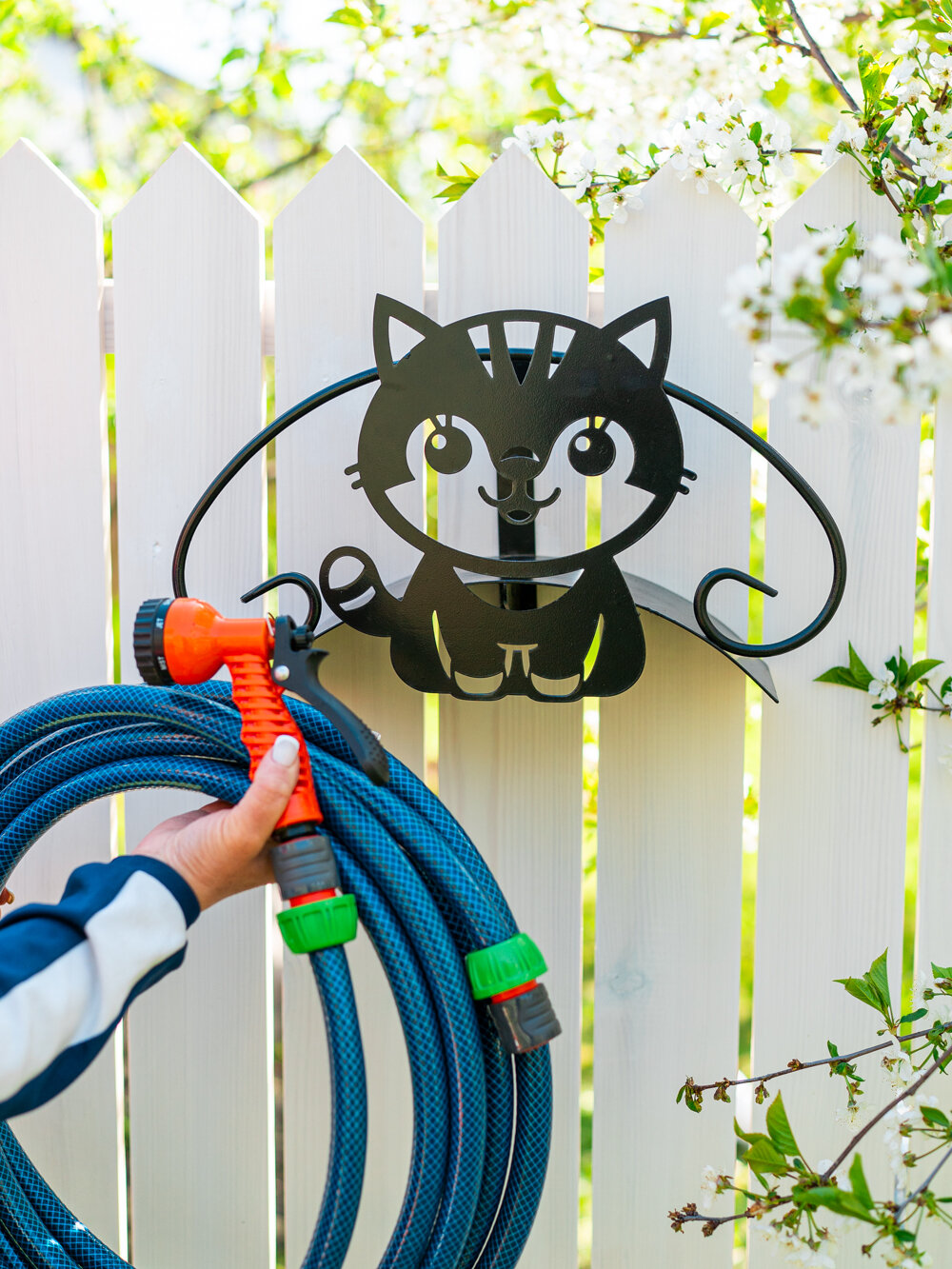 Кронштейн HITSAD 802-034, для шланга, металлический, с порошковым покрытием