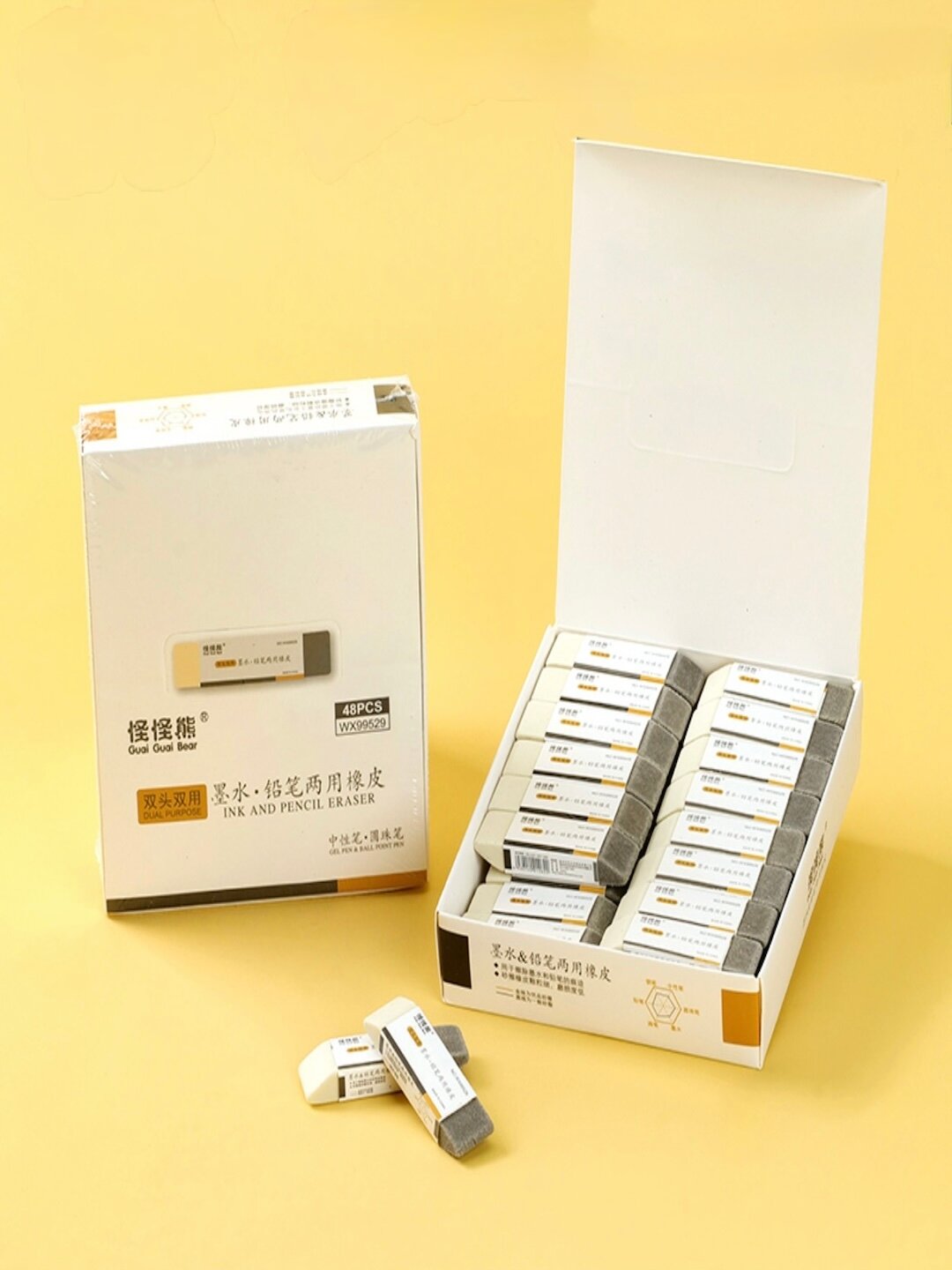 Резинка/Ластик, прямоугольный, для карандашей, серый, без запаха, 1 штук