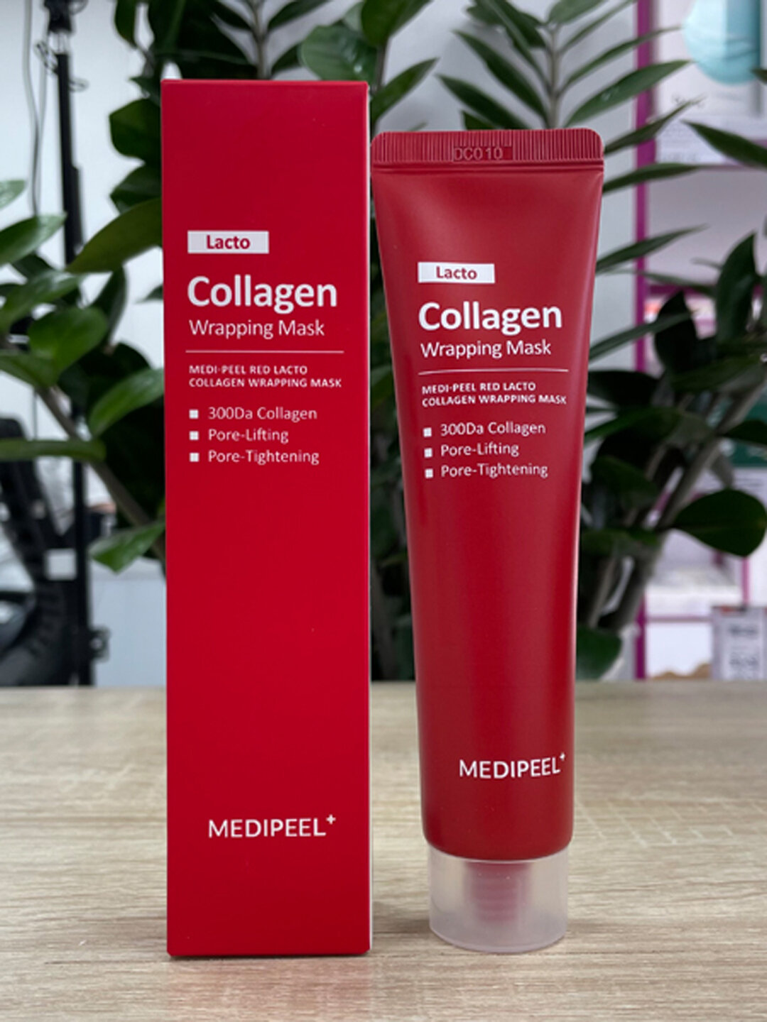 Маска-плёнка для сужения пор с коллагеном MEDIPEEL Red Lacto Collagen Wrapping Mask