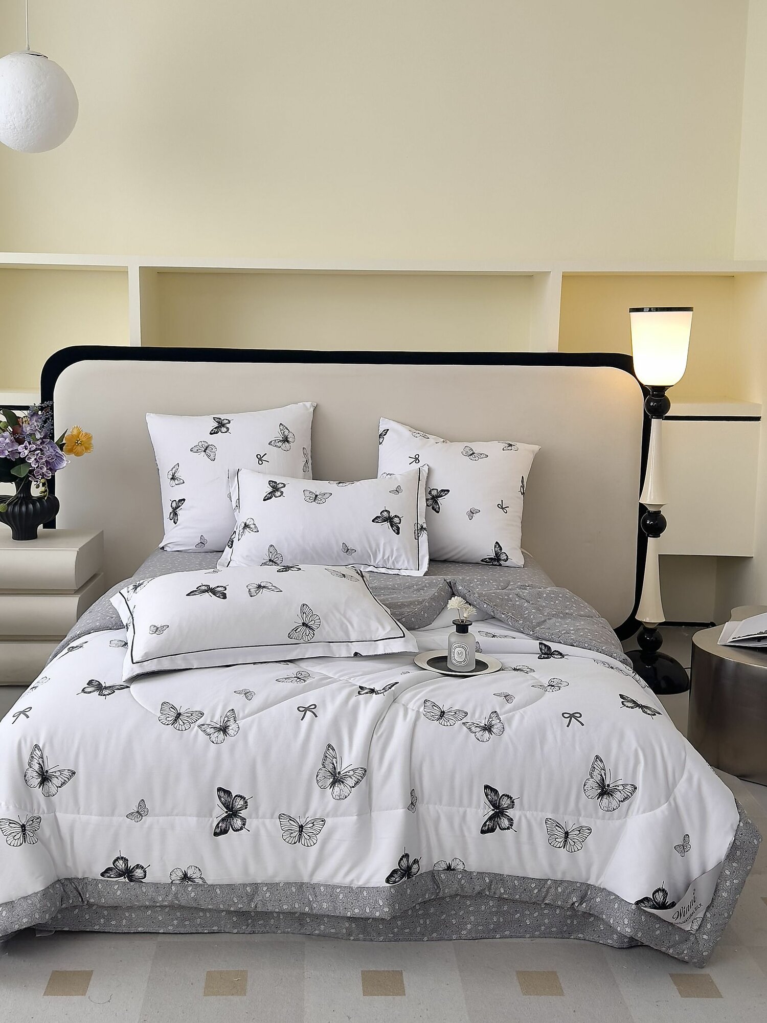 Постельное белье с одеялом евро, простынь 220х240 Египетский хлопок Winni Win-8