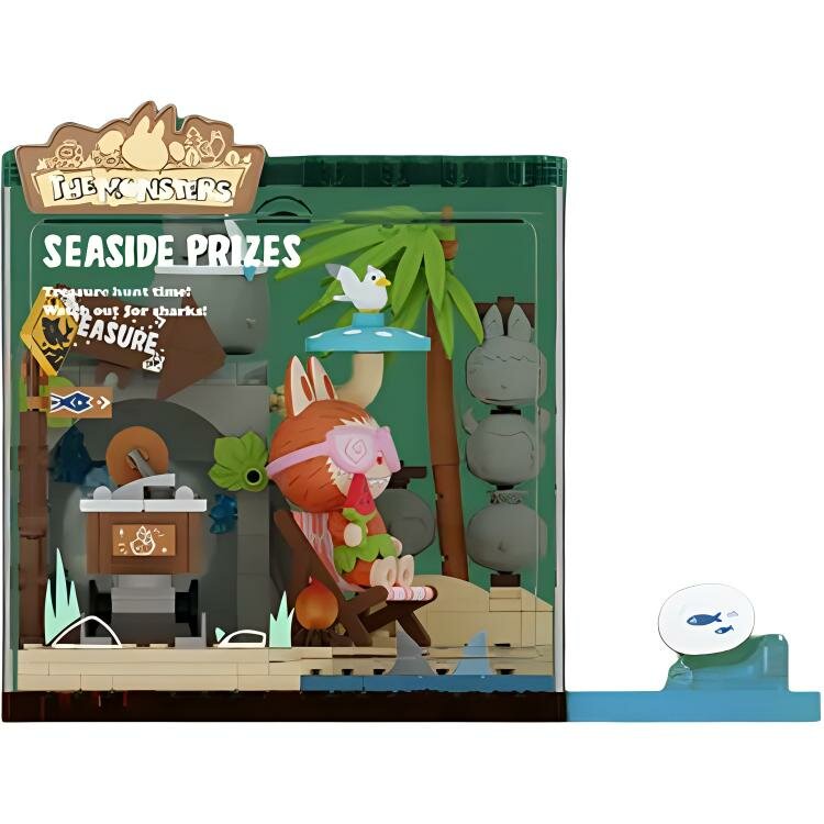 Конструктор POP MART Labubu FOREST SECRET BASE, P10008 Seaside Treasure Hunt