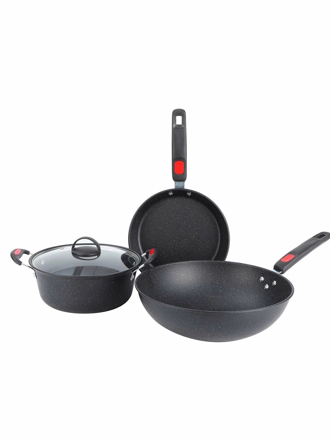 Набор посуды Bosch 3 в 1, антипригарное покрытие, стильный дизайн