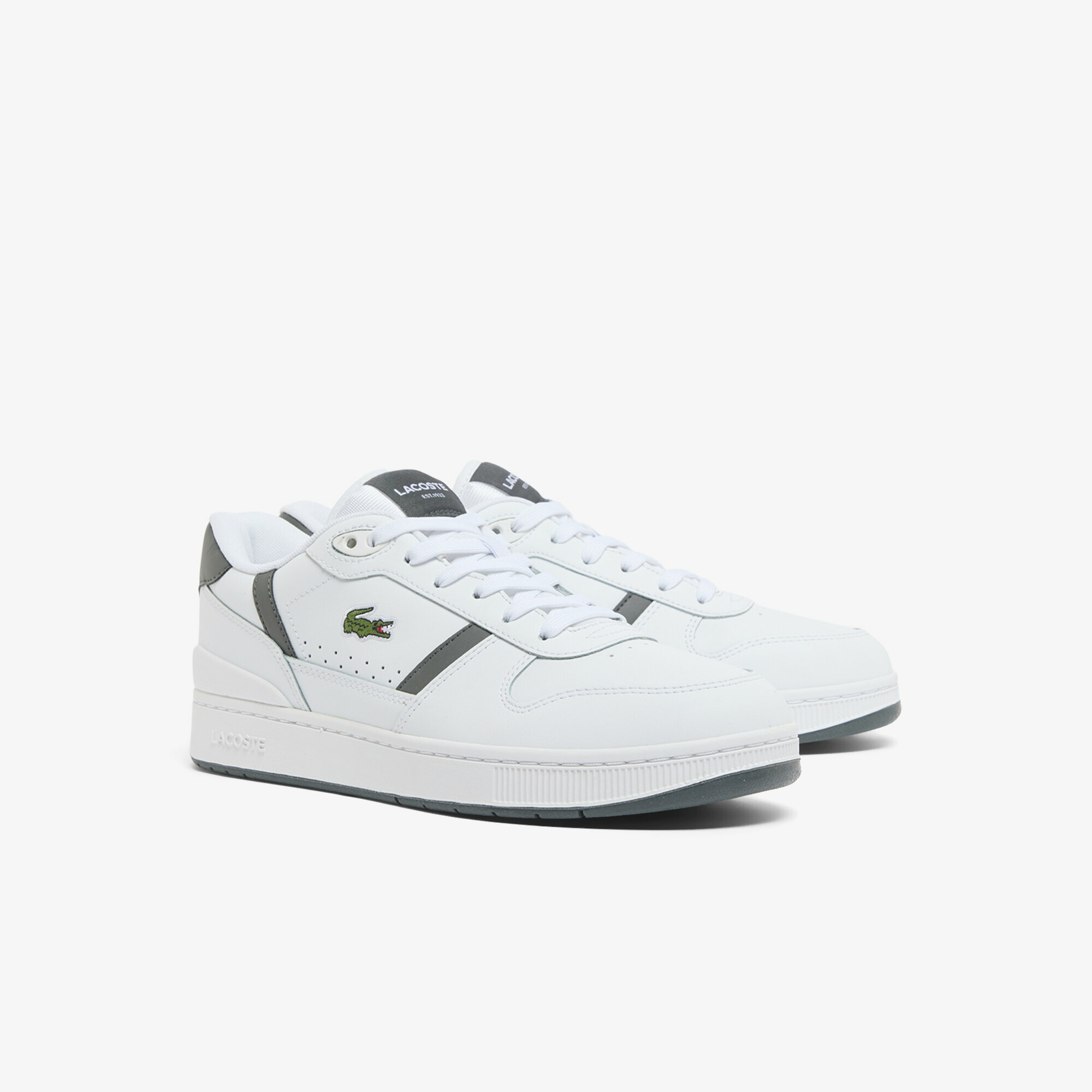 Кеды LACOSTE, размер 7,5 UK, белый — фото 1