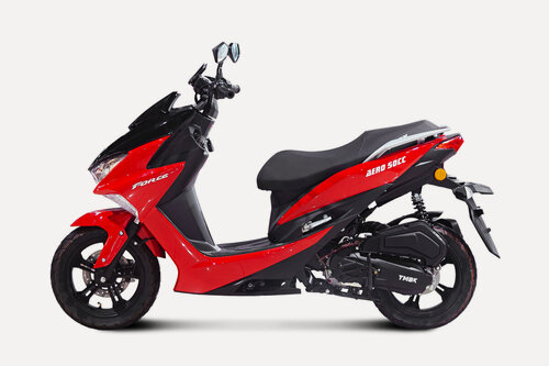 Изображение товара Скутер TMBK "AERO", 50сс, бензиновый, электростартер, красный/черный