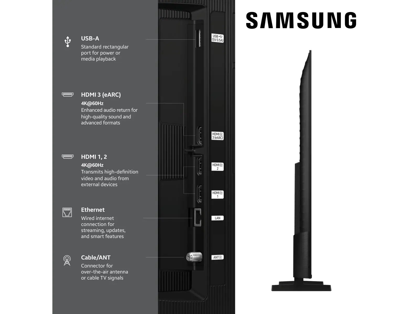 Телевизор Samsung Vision AI Q7F, 50", смарт-телевизор, QLED, 4K, 2025 — фото 1