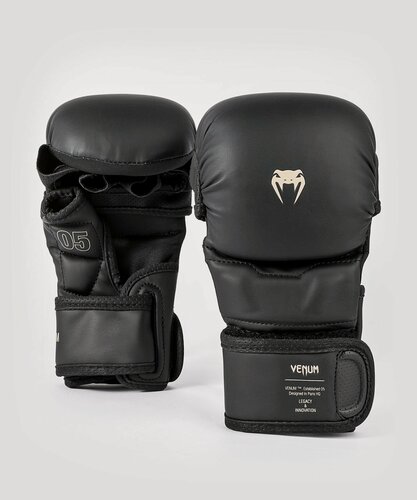 Изображение товара Перчатки ММА Venum Impact Evo Black/Beige (L/XL)