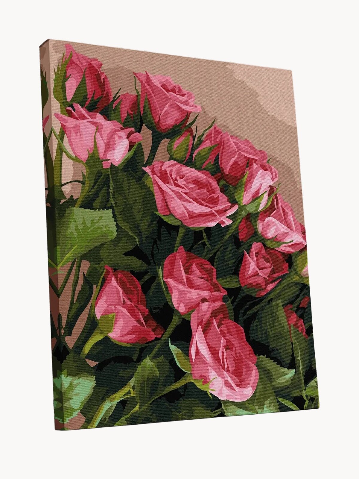 Картина по номерам на холсте с подрамником «Розы» 40х50, цветы, розы