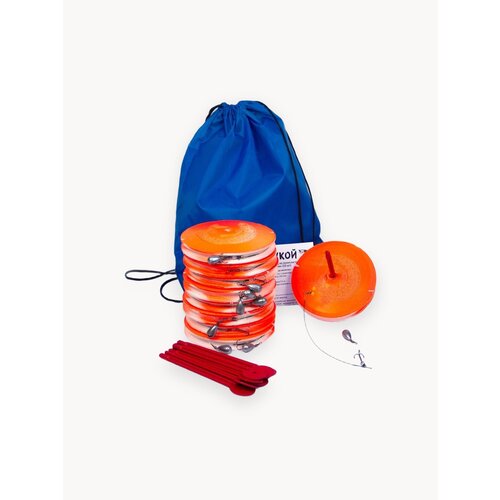 Жерлица оснащенная, для летней рыбалки. Набор летних жерлиц 10 шт.