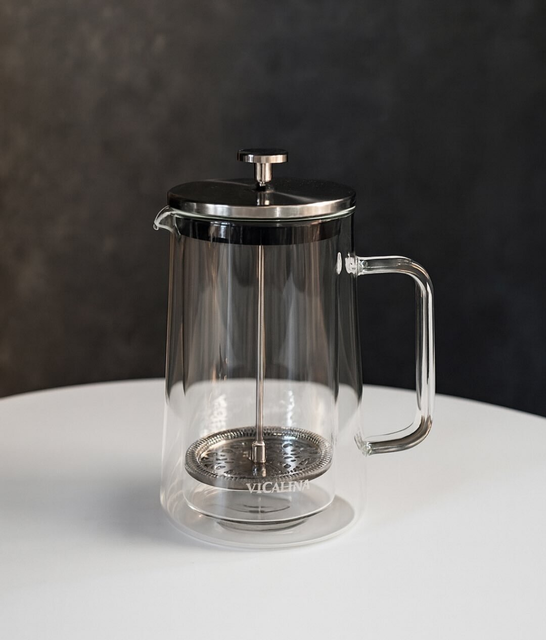 Стеклянный чайник Vicalina 600мл, для заваривания чая и приготовления кофе.
