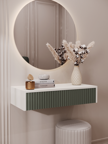 Изображение товара Туалетный столик подвесной консоль Этьен, ЛДСП, МДФ, 70х35х15