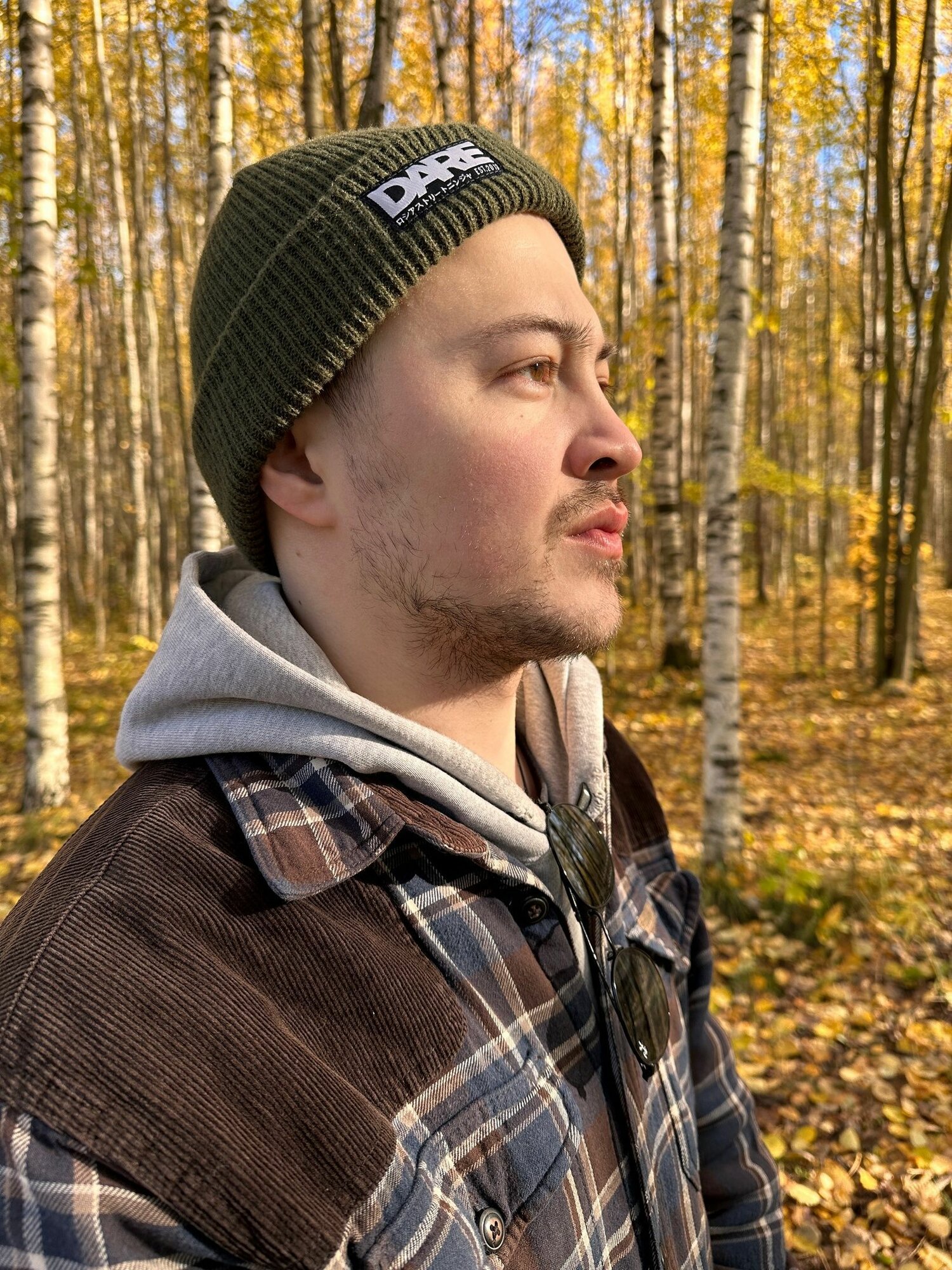 Шапка-бини Dare Базовая коллекция для мужчин, размер Универсальный, хаки — фото 1