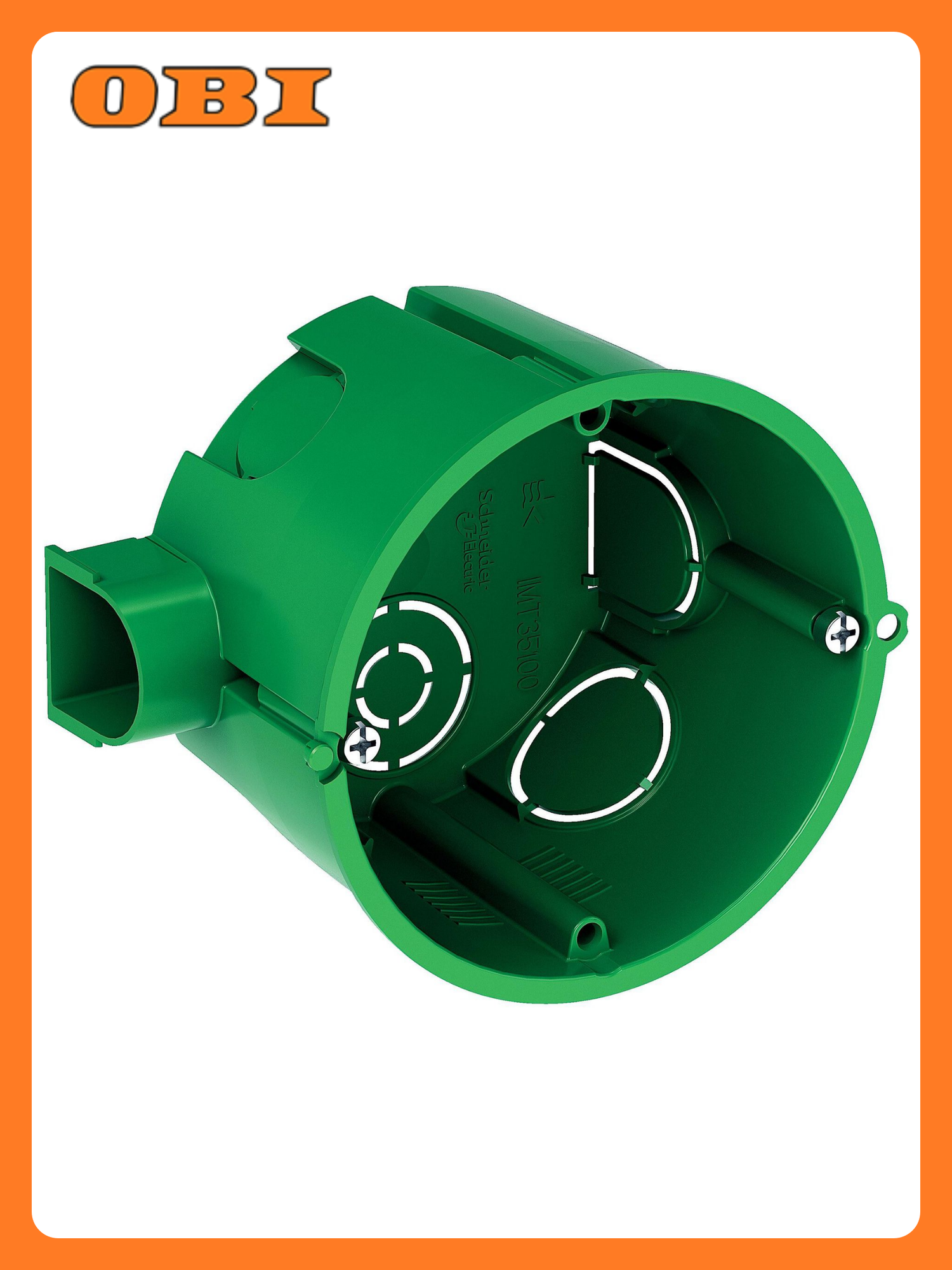 Подрозетник Systeme Electric Multifix скрытый монтаж полипропилен зеленый 65x45 мм