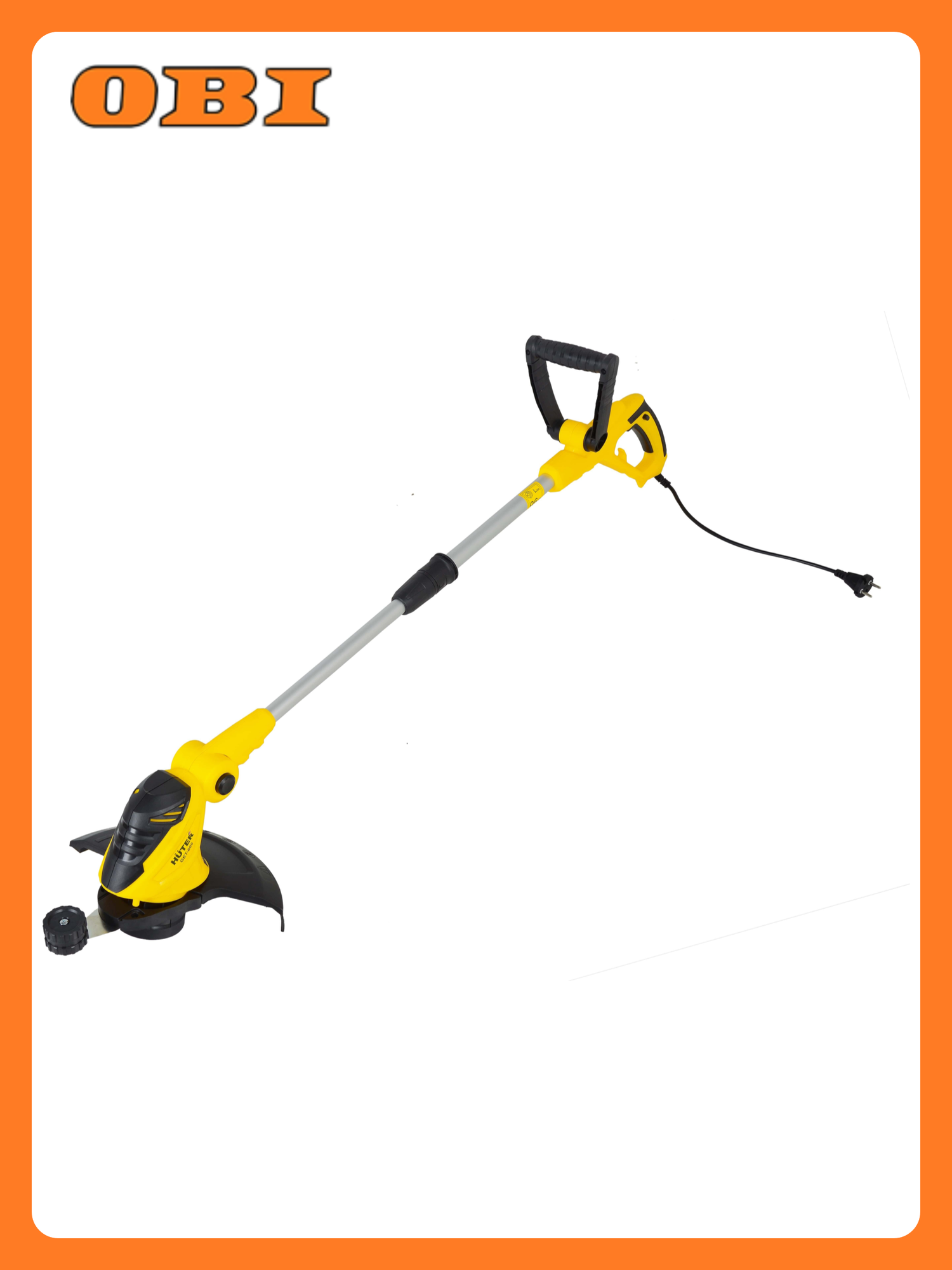 Триммер электрический садовый HUTER GET-600 леска 600Вт 97x25x46см 3.17кг