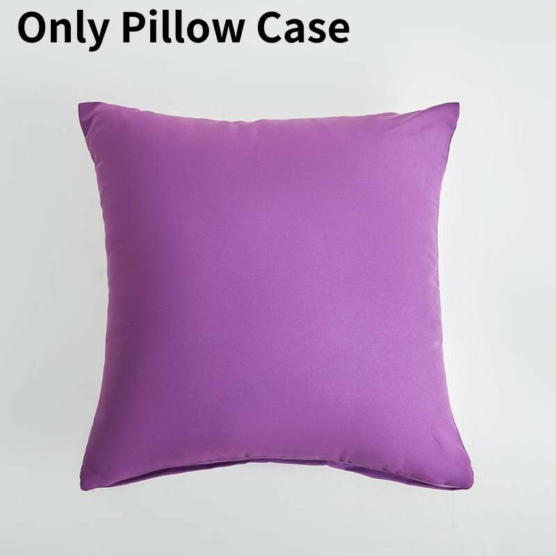 Чехол для подушки из плотного полиэстера для дивана и зоны отдыха 45x45см фиолетовый