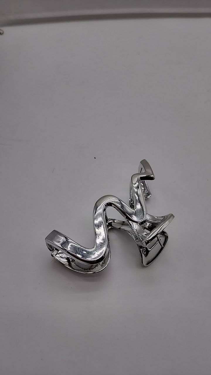 Серебряный крабик для волос — элегантная и стильная заколка для девушек. — фото 1