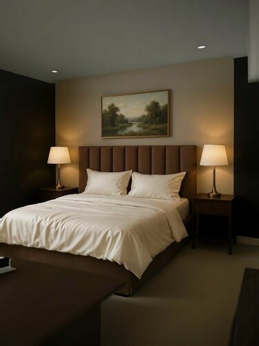 Изображение товара Кровать двуспальная 180х200, Лети, с подъемным механизмом и ящиками для хранения белья, Шоколадный цвет